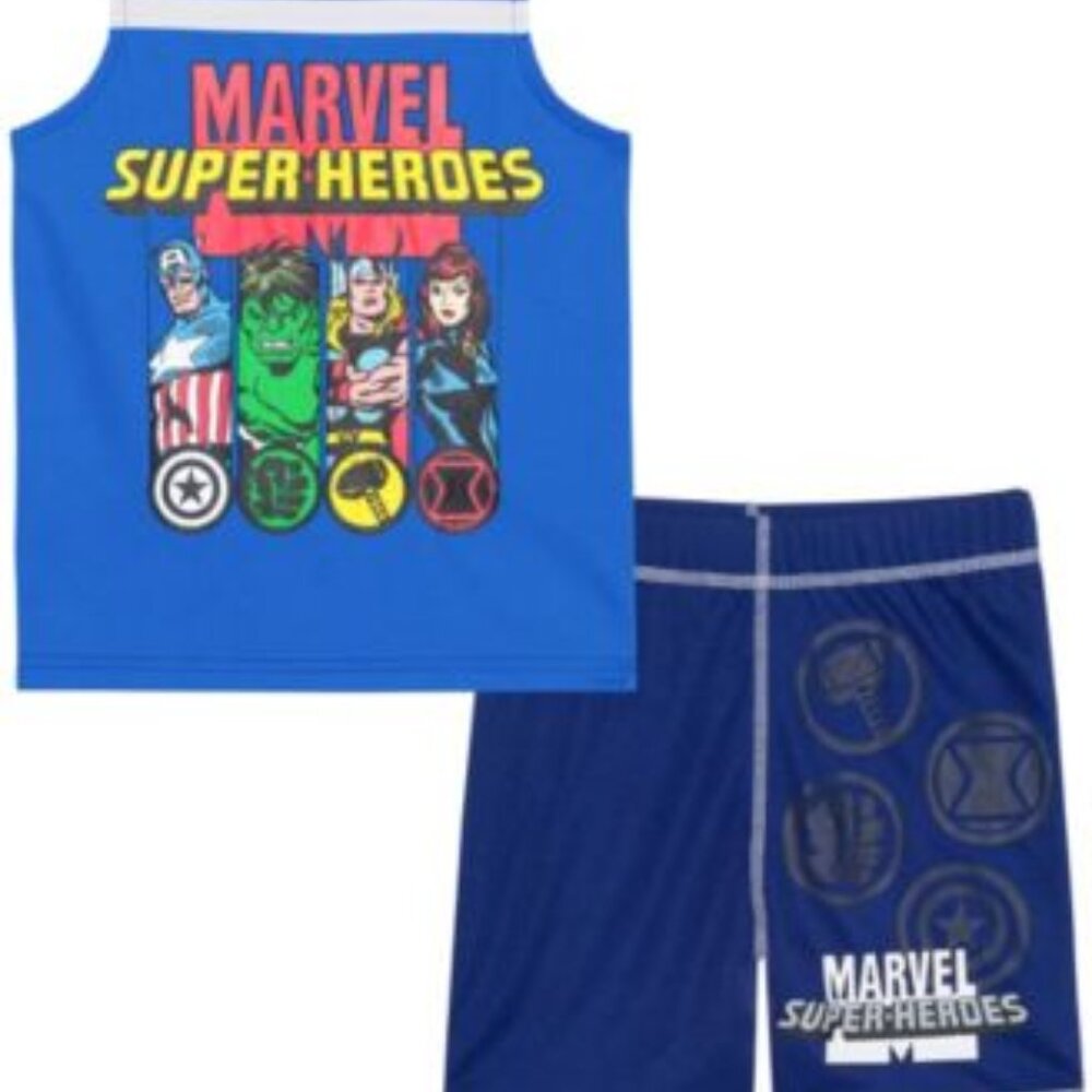 Marvel super heroes 2 pc pajamas set - retail $45